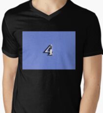 4 THE LOVE OF NUMERALS - RETRO STYLE Men's V-Neck T-Shirt