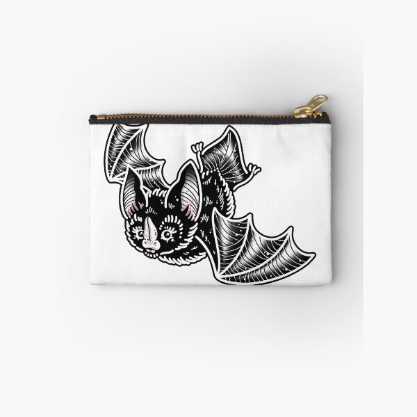Item preview, Flying Cute Black Bat Tattoo Flash designed and sold by Ella Mobbs.