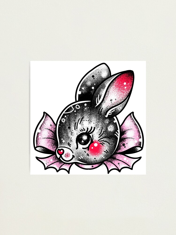 Cute Mouse with Flowers Tattoo Design – Tattoos Wizard Designs