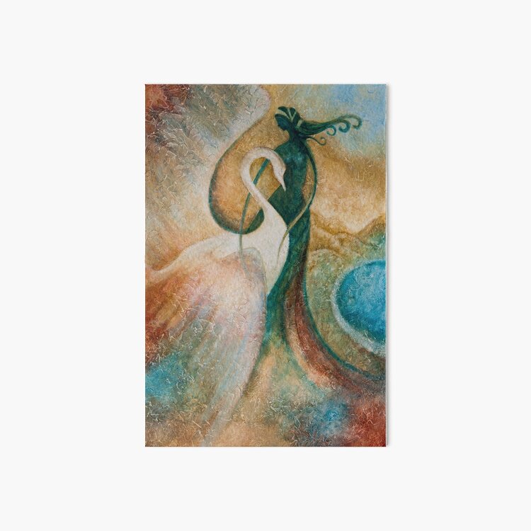 LEDA AND THE SWAN Art Board Print