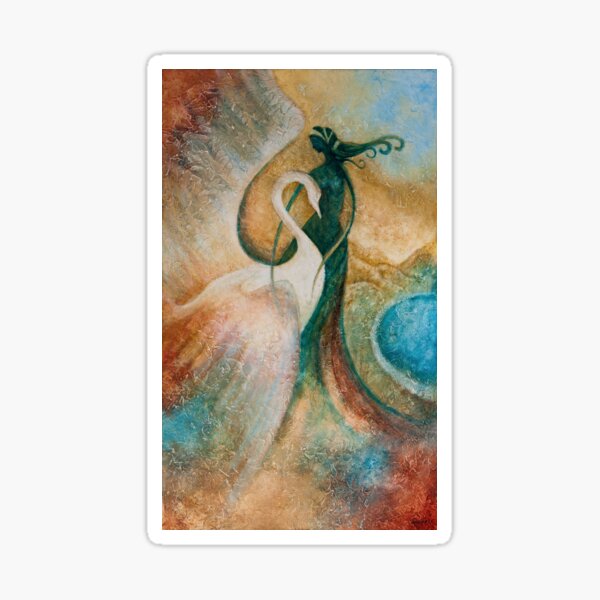 LEDA AND THE SWAN Sticker