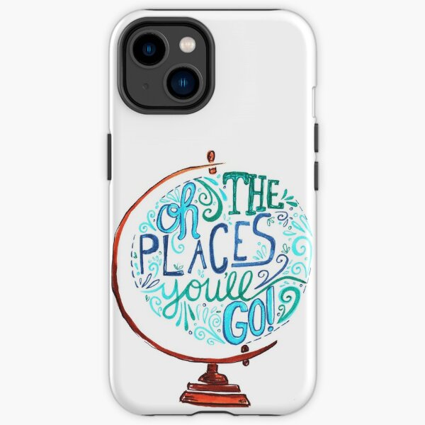 Oh The Places You'll Go - Vintage Typography Globe iPhone Tough Case