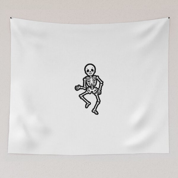 Item preview, Dancing Skeleton Tattoo Flash designed and sold by Ella Mobbs.
