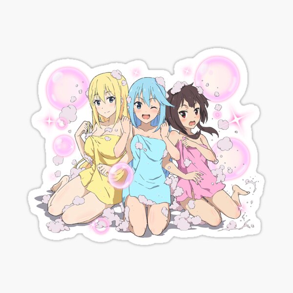 Konosuba Girls Bathtime! Sticker