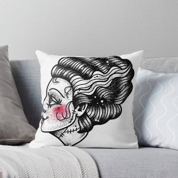 Item preview, Bride of Frankenstein Tattoo Flash designed and sold by Ella Mobbs.