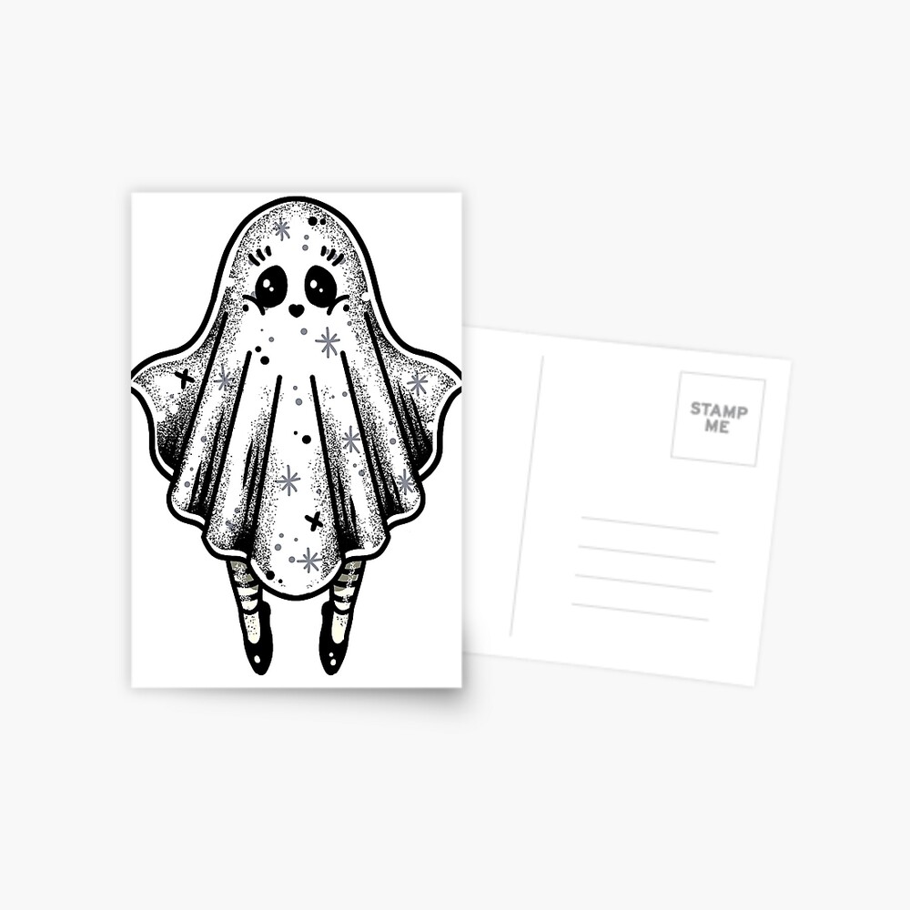 Ghost Tattoo Flash Sheet