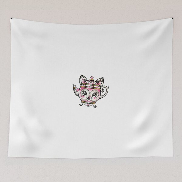 Item preview, Cat Teapot Tattoo Flash designed and sold by Ella Mobbs.