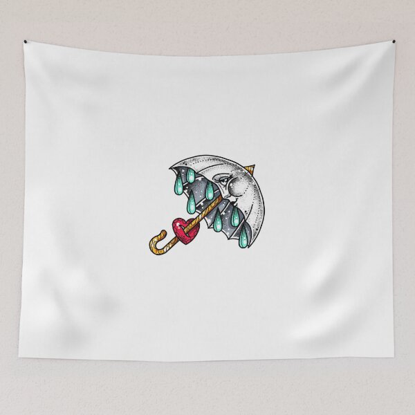 Item preview, Raining Umbrella Tattoo Flash designed and sold by Ella Mobbs.