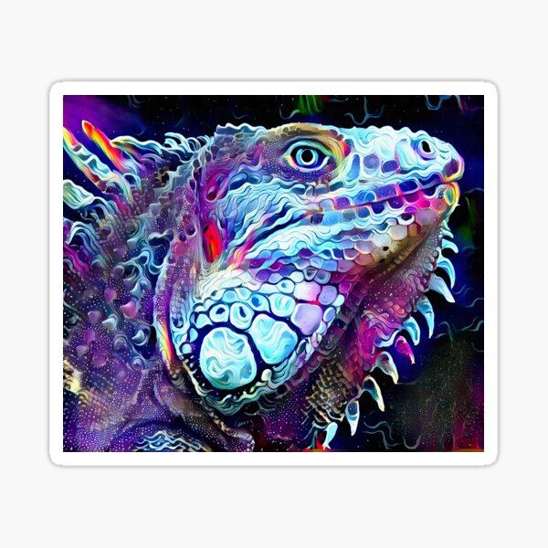 Magical Cosmic Iguana Sticker