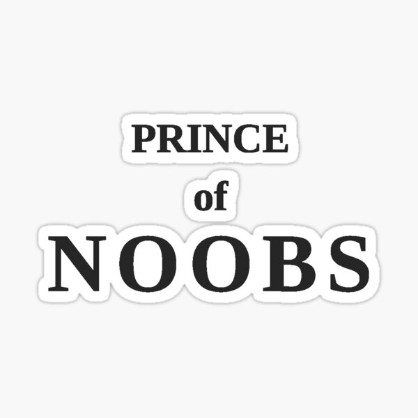 NOOB Newbie Newb Noobs Gamer 80s Retro - Noob - Sticker