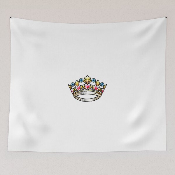 Item preview, Princess Heart Crown Traditional Tattoo Flash designed and sold by Ella Mobbs.