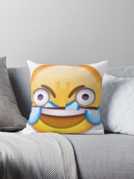 Laughing Crying Emoji Pillow for Sale by Smexmuffins Redbubble