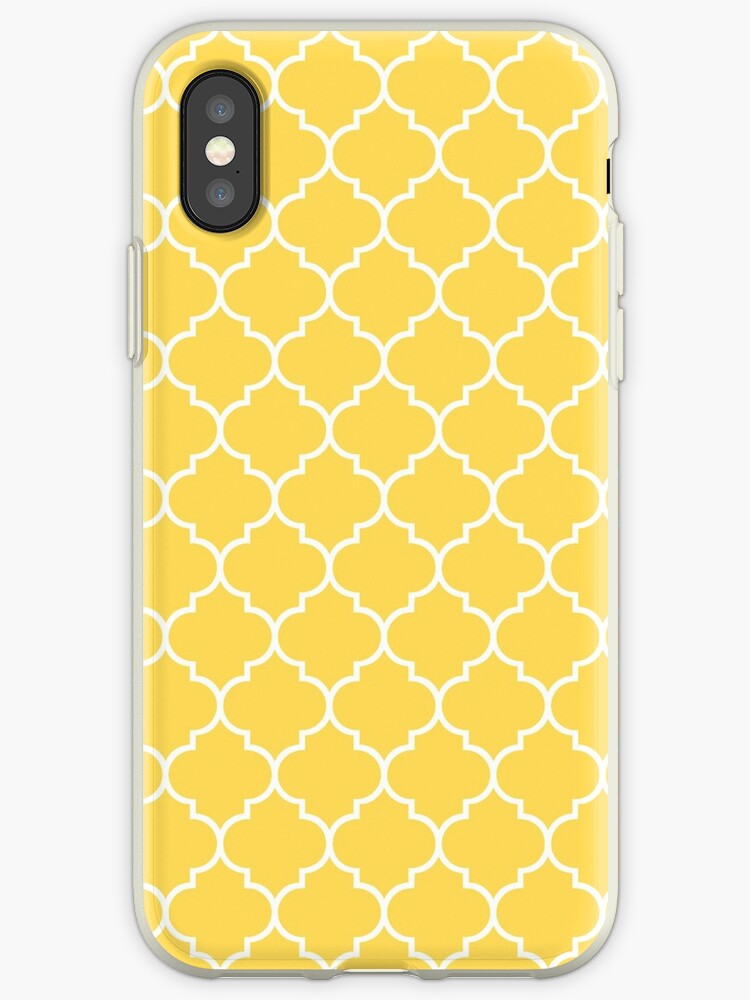 "Mustard Yellow Quatrefoil" iPhone Case & Cover by starrylite Redbubble