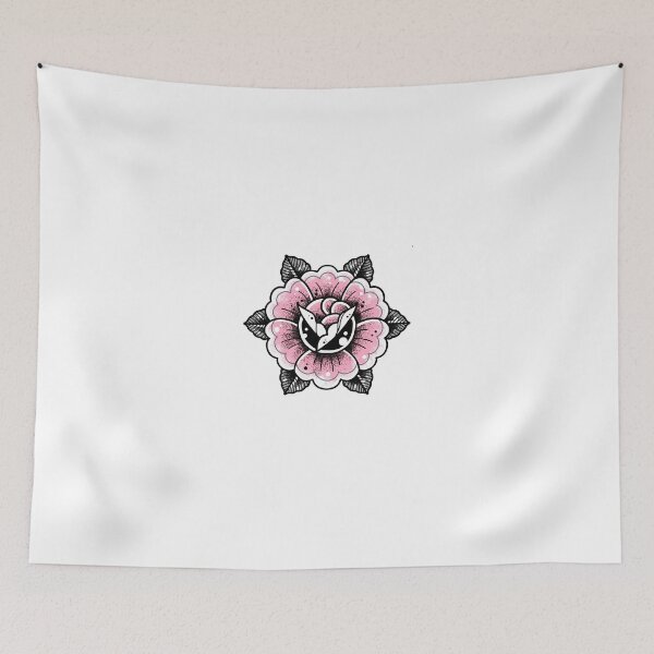 Item preview, Pink Rose Traditional Tattoo Flash designed and sold by Ella Mobbs.