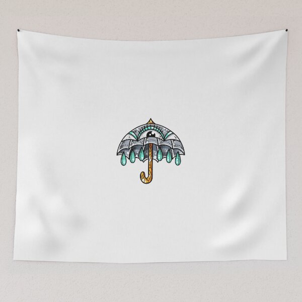 Item preview, Crying Eye Umbrella Traditional Tattoo Flash designed and sold by Ella Mobbs.