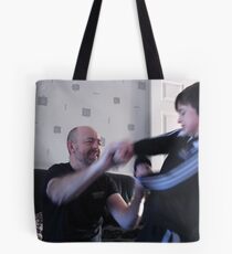 Samson and Goliath Tote Bag