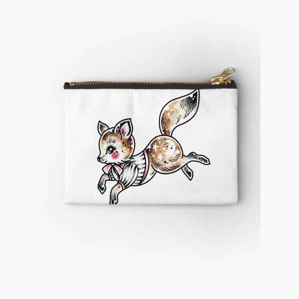 Item preview, Leaping Fancy Fox Traditional Tattoo Flash designed and sold by Ella Mobbs.