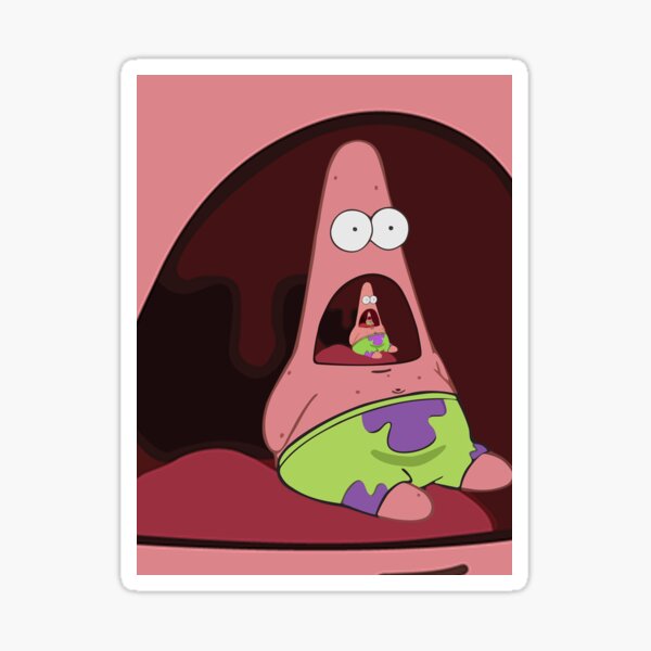 Patrick Wide Mouth Inception Sticker