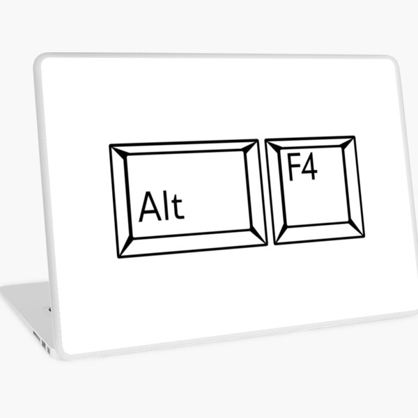 Alt F4 Laptop Skin By ronisback Redbubble