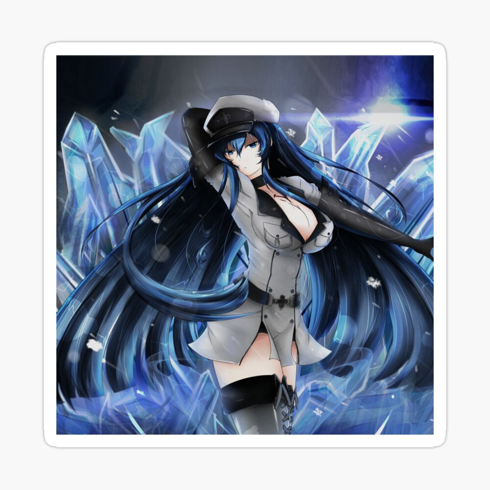 Akame Ga Kill! - Esdeath (Anime/Ecchi/Waifu) STICKER Vinyl Die-Cut