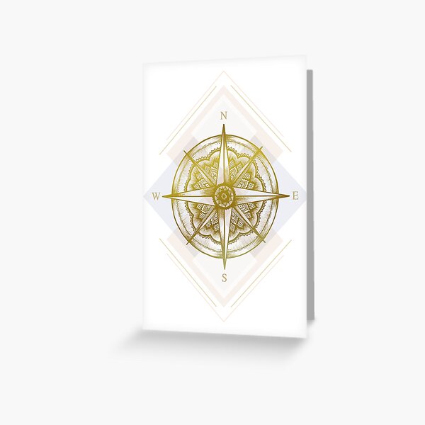 Golden Compass Greeting Card