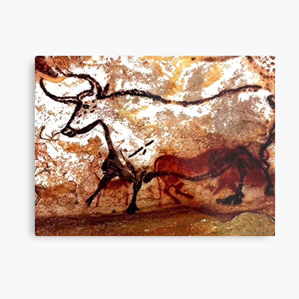 #Lascaux #Cave #Paintings #Bull LascauxCave PaintingsBull LascauxCavePaintingsBull CavePaintings CaveDrawings drawings Metal Print