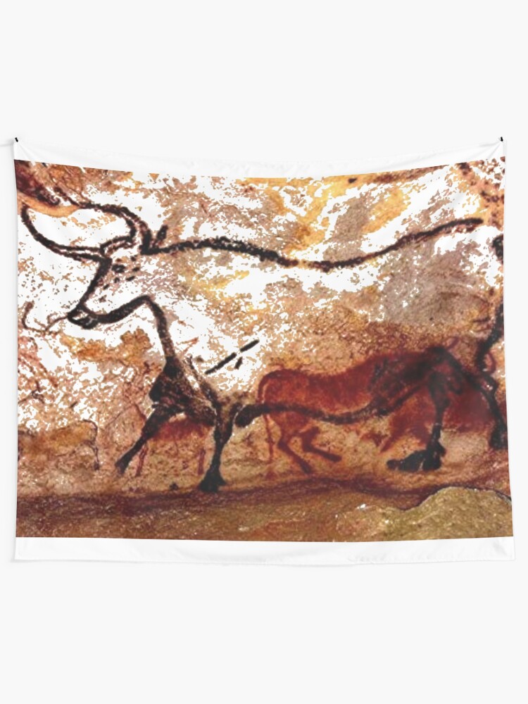 Alternate view of #Lascaux #Cave #Paintings #Bull LascauxCave PaintingsBull LascauxCavePaintingsBull CavePaintings CaveDrawings drawings Tapestry