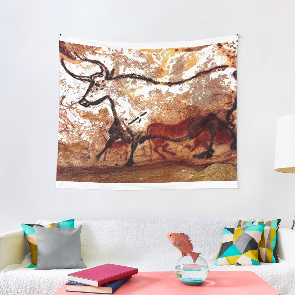 #Lascaux #Cave #Paintings #Bull LascauxCave PaintingsBull LascauxCavePaintingsBull CavePaintings CaveDrawings drawings Tapestry