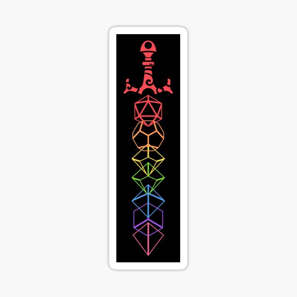 Item preview, Roleplaying Dice Set Rainbow Dice Set Sword TRPG designed and sold by pixeptional.