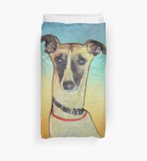 Nettes Whippet Hundeportrait - Stanley das Whippet Bettbezug