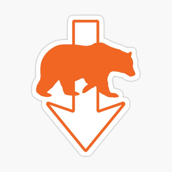 Bear Down Sticker