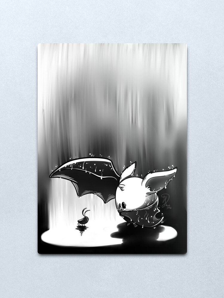 Alternate view of Baby bat Metal Print