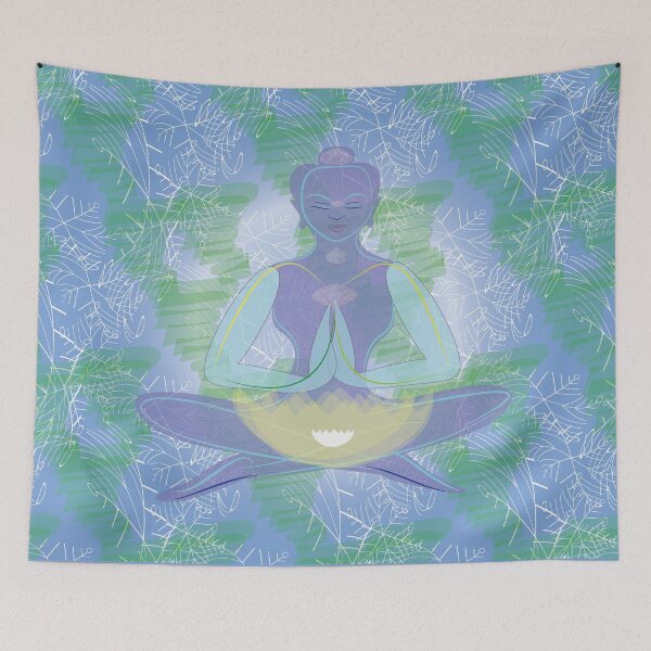 Item preview, Meditation heart lotus designed and sold by shimaart.
