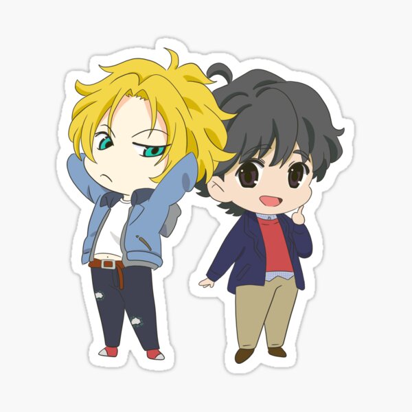 Banana Fish Shorter Stickers Redbubble