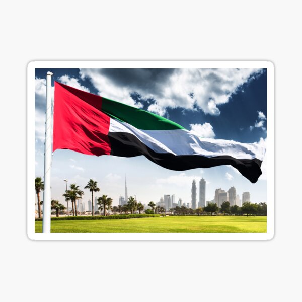 Sticker Dubai Flagge Redbubble