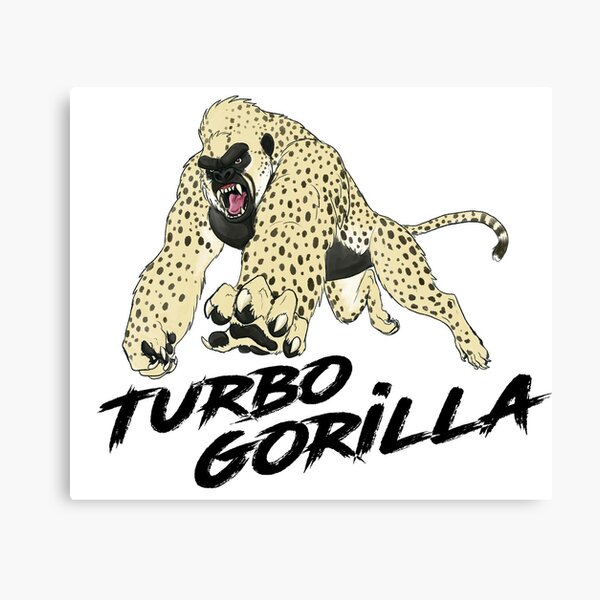 The Turbo Gorilla - By Racecar Canvas Print