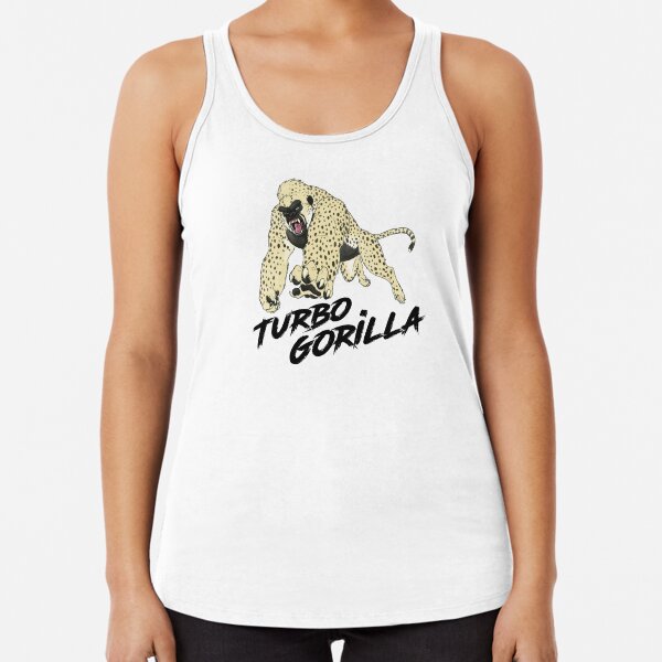 The Turbo Gorilla - By Racecar Racerback Tank Top