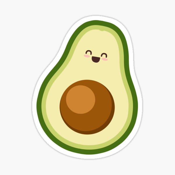 Avocado Yoga - Avocado - Sticker