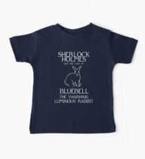 Sherlock Holmes and the case of Bluebell the vanishing luminous rabbit. Baby Tee