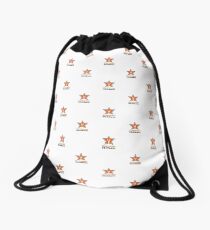 Customize My Minifig Star Logo Design Drawstring Bag