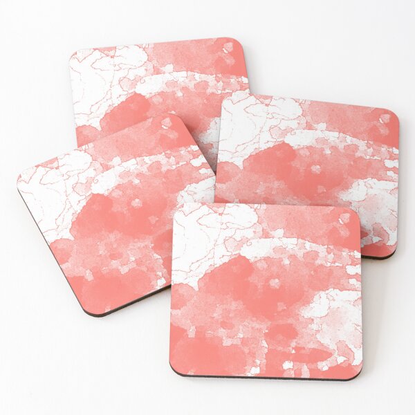 Item preview, Living Coral Abstract designed and sold by majoihart.