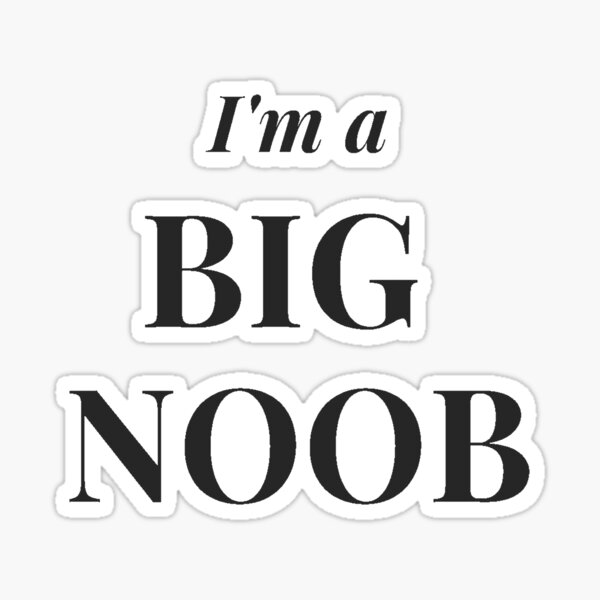 Noob for Life - Dab Drawing Sticker for Sale by gehri1tm