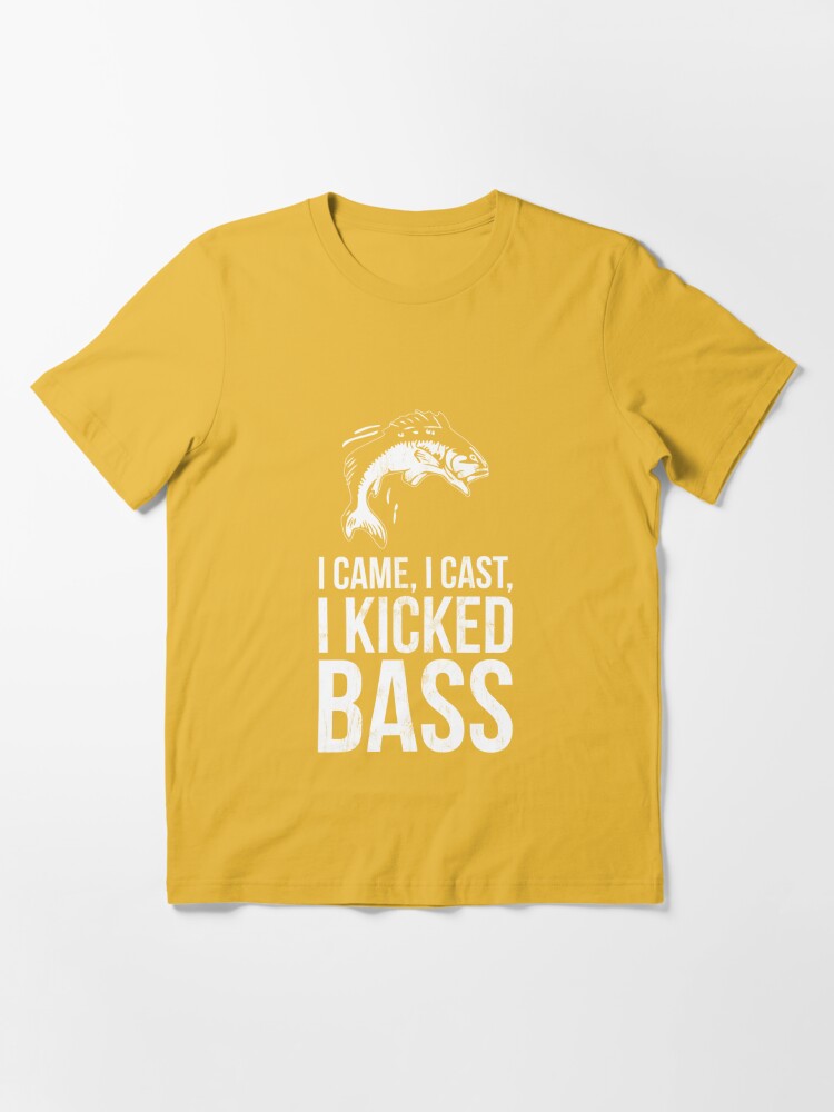  I Came I Cast I Kicked Bass T-Shirt - Funny Bass Fishing :  Clothing, Shoes & Jewelry