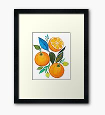 Lady Orange Framed Print
