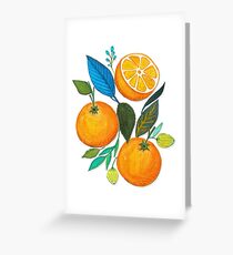 Lady Orange Greeting Card