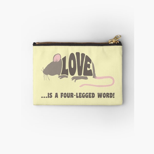 Item preview, Love is a four-legged word! - mouse designed and sold by RatArt Designs.