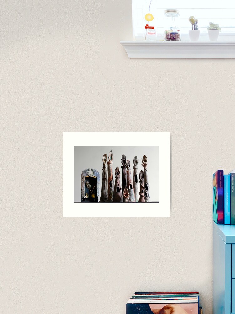 Thumbnail 2 of 3, Art Print, “Sacred Sangha” - ceramic reliquaries, shrines & funeraires handbuilt by artist Mona Shiber designed and sold by MonaShiber.