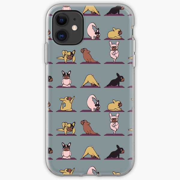 Frenchie Yoga iPhone Soft Case