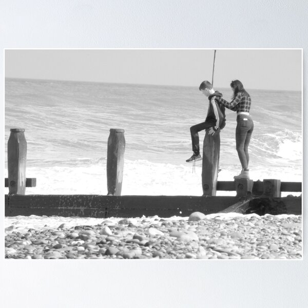 Item preview, young lovers on the beach designed and sold by nickhedges.