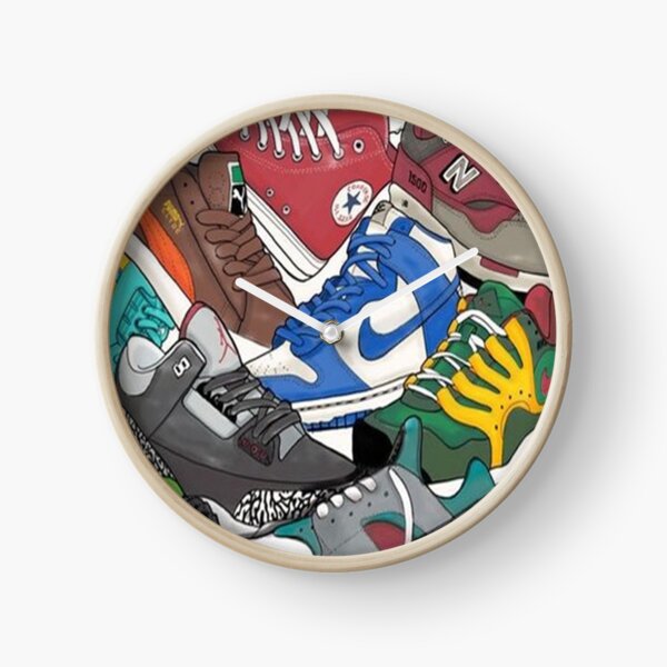 sneaker head Clock